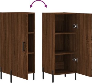 vidaXL Szafka, brązowy dąb, 34,5x34x90 cm, materiał drewnopochodny 9