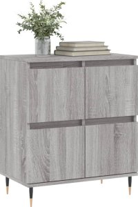 vidaXL Komoda, szary dąb sonoma, 60x35x70 cm 3
