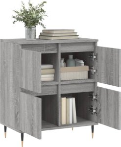 vidaXL Komoda, szary dąb sonoma, 60x35x70 cm 4