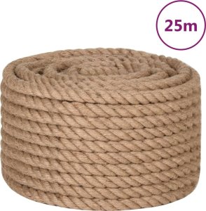 vidaXL Sznur jutowy, 25 m długości, 24 mm grubości 2