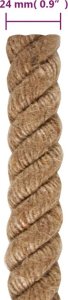 vidaXL Sznur jutowy, 25 m długości, 24 mm grubości 6