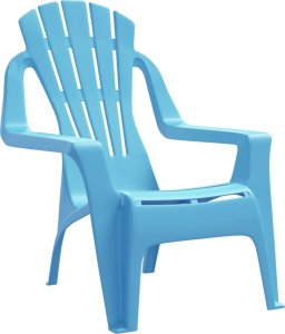 vidaXL Krzesła ogrodowe dla dzieci, 2 szt, niebieskie, 37x34x44 cm, PP 3