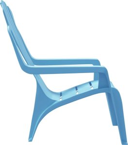 vidaXL Krzesła ogrodowe dla dzieci, 2 szt, niebieskie, 37x34x44 cm, PP 5