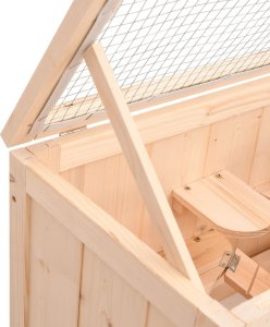 vidaXL Klatka dla chomika, 60x30x35 cm, lite drewno jodłowe 8