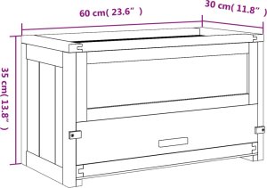 vidaXL Klatka dla chomika, 60x30x35 cm, lite drewno jodłowe 9
