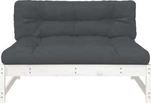 vidaXL Siedzisko środkowe, białe, 120x80 cm, lite drewno sosnowe 4