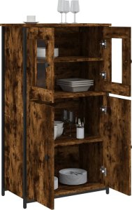 vidaXL Kredens, przydymiony dąb, 62x32x106,5 cm 4