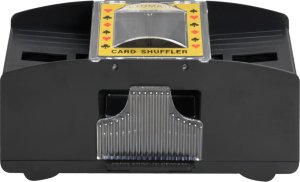 vidaXL Automatyczna tasowarka do kart, czarna, na 2 talie 4