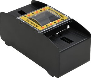 vidaXL Automatyczna tasowarka do kart, czarna, na 2 talie 7