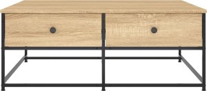 vidaXL Stolik kawowy, dąb sonoma, 100x99x40 cm 6