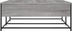 vidaXL Stolik kawowy, szary dąb sonoma, 100x99x40 cm 7