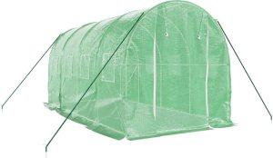 vidaXL Szklarnia ze stalową ramą, zielona, 8 m, 4x2x2 m 3