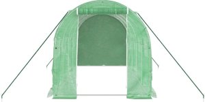 vidaXL Szklarnia ze stalową ramą, zielona, 8 m, 4x2x2 m 4