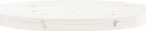 vidaXL Blat stołu, okrągły, biały, 50x3 cm, lite drewno sosnowe 4