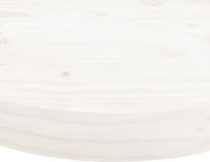 vidaXL Blat stołu, okrągły, biały, 50x3 cm, lite drewno sosnowe 5