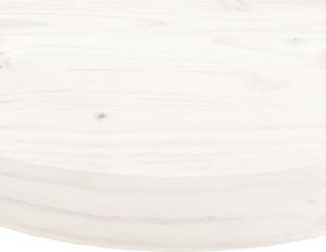 vidaXL Blat do stołu, okrągły, biały, 90x3 cm, lite drewno sosnowe 5