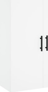 vidaXL Witrynka, biała, 69,5x34x180 cm, materiał drewnopochodny 5