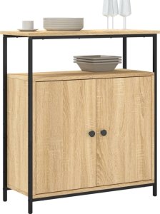 vidaXL Szafka, dąb sonoma, 70x30x80 cm, materiał drewnopochodny 3