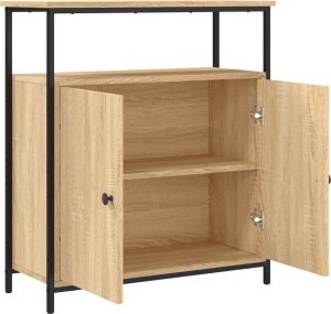vidaXL Szafka, dąb sonoma, 70x30x80 cm, materiał drewnopochodny 5