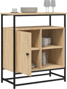 vidaXL Komoda, dąb sonoma, 69x35x80 cm, materiał drewnopochodny 4