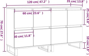 vidaXL Szafki, 2 szt., białe, materiał drewnopochodny 10