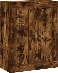 vidaXL Witrynka przydymiony dąb 69,5x34x180 cm materiał drewnopochodny 5