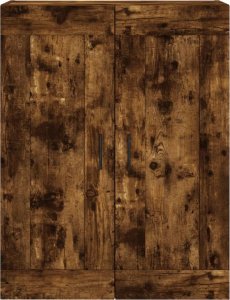 vidaXL Witrynka przydymiony dąb 69,5x34x180 cm materiał drewnopochodny 6