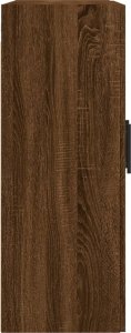 vidaXL Wiszące szafki, 2 szt., brązowy dąb, materiał drewnopochodny 7
