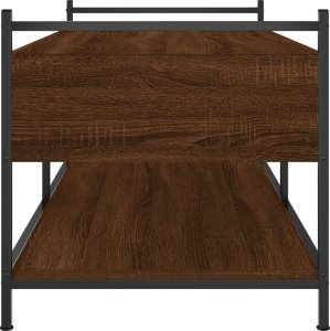 vidaXL Stolik kawowy, brązowy dąb, 99x50x50 cm 7