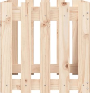 vidaXL Donica ogrodowa z płotkiem, 50x50x50 cm, lite drewno sosnowe 5