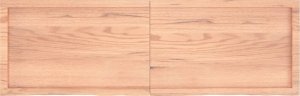 vidaXL Blat do łazienki, jasnobrązowy, 160x50x(2-6) cm, lite drewno 4