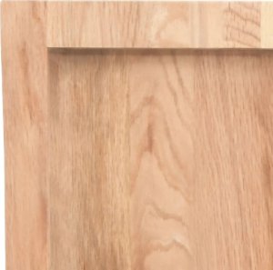 vidaXL Blat do łazienki, jasnobrązowy, 100x50x(2-4) cm, lite drewno 6