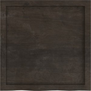 vidaXL Blat do łazienki, ciemnobrązowy, 60x60x(2-6) cm, lite drewno 4