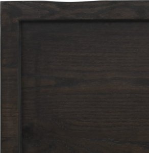 vidaXL Blat do łazienki, ciemnobrązowy, 60x60x(2-6) cm, lite drewno 6