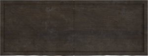 vidaXL Blat do łazienki, ciemnobrązowy, 160x60x(2-4) cm, lite drewno 4