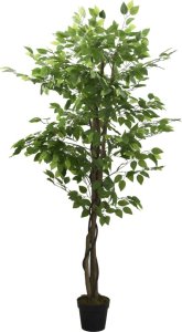 vidaXL Sztuczny fikus, 1008 liści, 180 cm, zielony 2