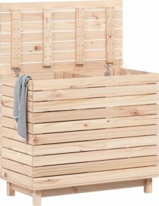 vidaXL Kosz na pranie, 88,5x44x76 cm, lite drewno sosnowe 3