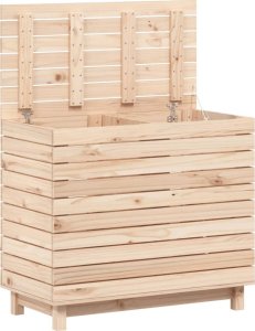 vidaXL Kosz na pranie, 88,5x44x76 cm, lite drewno sosnowe 4