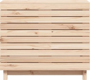 vidaXL Kosz na pranie, 88,5x44x76 cm, lite drewno sosnowe 5