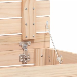 vidaXL Kosz na pranie, 88,5x44x76 cm, lite drewno sosnowe 7