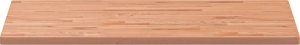 vidaXL Blat do łazienki, 100x60x2,5 cm, lite drewno bukowe 4