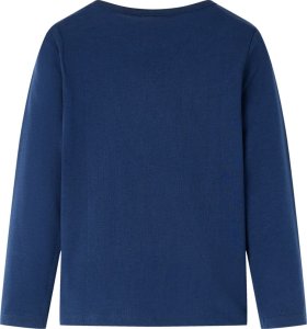 vidaXL Koszulka dziecięca z długimi rękawami, granatowa, 116 2