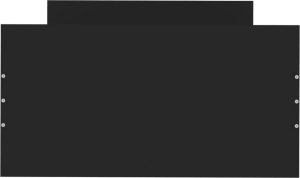 vidaXL Rama łóżka, czarna, 75x190 cm, materiał drewnopochodny 4