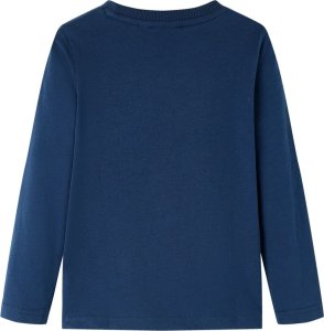 vidaXL Koszulka dziecięca z długimi rękawami, granatowa, 116 2