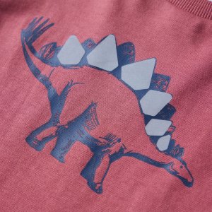 vidaXL Koszulka dziecięca z długimi rękawami, ciemna czerwień, 116 4