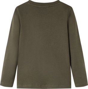 vidaXL Koszulka dziecięca z długimi rękawami, khaki, 116 2