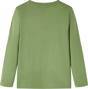 vidaXL Koszulka dziecięca z długimi rękawami, khaki, 128 2