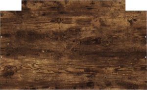 vidaXL Rama łóżka z wezgłowiem i zanóżkiem, przydymiony dąb, 100x200cm 6