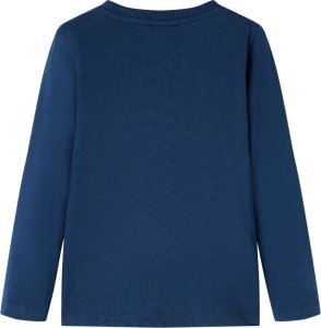 vidaXL Koszulka dziecięca z długimi rękawami, granatowa, 116 2