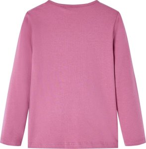 vidaXL Koszulka dziecięca z długimi rękawami, malinowa, 104 2